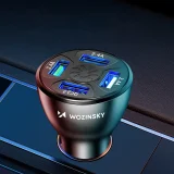 50W automobilski punjač s 4x USB-A QC priključka, bijeli 3