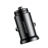 30 W-os mini autós töltő USB-A QC3.0 USB-C PD fekete 2