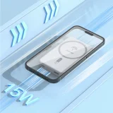 5000 mAh-s mágneses powerbank MagSafe indukciós töltővel, fehér 3