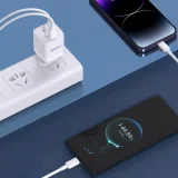 33 W-os GaN PPS USB-C USB-A fali töltő, fehér 5