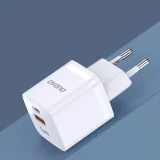 33 W-os GaN PPS USB-C USB-A fali töltő, fehér 6