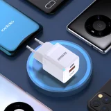 33 W-os GaN PPS USB-C USB-A fali töltő, fehér 8