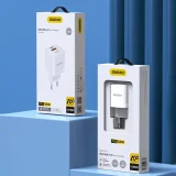 33 W-os GaN PPS USB-C USB-A fali töltő, fehér 9