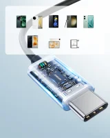 Fejhallgató, fülhallgató, USB-C kábel, 1,2 m, fekete 9