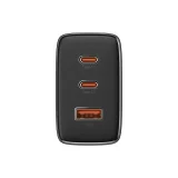 GaN Cube Pro 65W 2x USB-C USB-A zidni punjač, crni 3