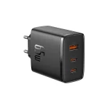 GaN Cube Pro 65W 2x USB-C USB-A zidni punjač, crni 4