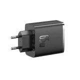 GaN Cube Pro 65W 2x USB-C USB-A zidni punjač, crni 7