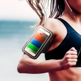 Armband A700 Sportos karkötő 6,9 hüvelykes telefonokhoz, fekete 4