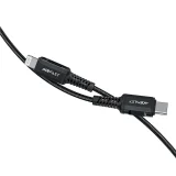 MFI-tanúsítvánnyal rendelkező kábel iPhone-hoz, USB-C – Lightning, 30 W, 3 A, 1,8 m, fekete 2