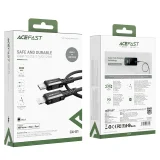 MFI-tanúsítvánnyal rendelkező kábel iPhone-hoz, USB-C – Lightning, 30 W, 3 A, 1,8 m, fekete 5