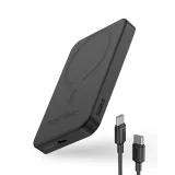 Mini power bank 5000mAh 20W + USB-C kábel 20V / 3A, fekete 3