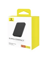 Mini power bank 5000mAh 20W + USB-C kábel 20V / 3A, fekete 4