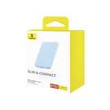 Mini power bank 5000 mAh 20 W + USB-C kábel 20 V / 3 A, kék 4