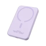 5000 mAh-s, 20 W-os mini power bank + lila USB-C kábel 20 V / 3 A 2