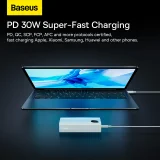 Adaman2 10000mAh power bank digitális kijelzővel, 2x USB-A / 1x USB-C 30W, fehér 11
