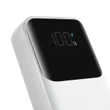 10000 mAh-s mini power bank beépített kábelekkel JR-PBC06 30 W Fehér 2