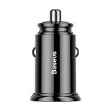 Pametni punjač za automobil s USB i USB-C QC PD priključcima, crni 2