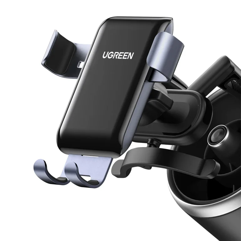 Autós Gravity telefon tartó - Kerek háló, szürke