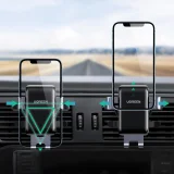 Držač za telefon za automobil Gravity - okrugla mreža, siva 2