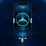 Držač za telefon za automobil Gravity - okrugla mreža, siva 7