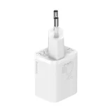 Si 25 W-os, 3 A-es gyors hálózati töltő 1 m-es fehér USB-C kábellel 2