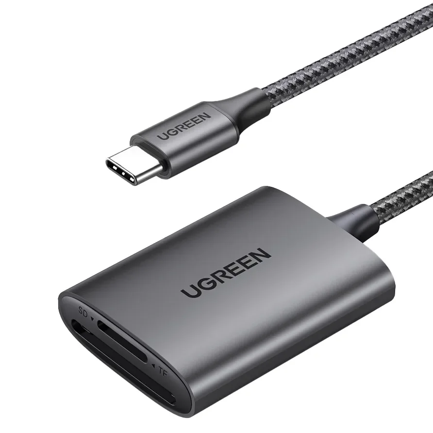 SD, microSD, MMC, TF, USB-C 5 Gb/s kártyaolvasó – szürke