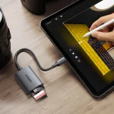SD, microSD, MMC, TF, USB-C 5 Gb/s kártyaolvasó – szürke 4