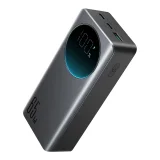 30 000 mAh 65 W 3 A USB/USB-C digitális power bank, fekete