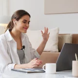 Žičani lavalier mikrofon za pametne telefone i kamere, 3,5 mm TRRS - crni 8