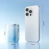 Mini hordozható ventilátor nyakpánttal, 4500 mAh – kék 2