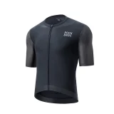 Kurzarm-Radtrikot, Größe XS – schwarz