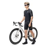 Kurzarm-Radtrikot, Größe XS – schwarz 4