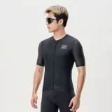 Kurzarm-Radtrikot, Größe XS – schwarz 5