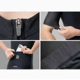 Kurzarm-Radtrikot, Größe XS – schwarz 6