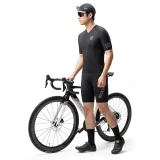 Diamond Kurzarm-Radtrikot, Größe XS – schwarz 2