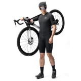 Diamond Kurzarm-Radtrikot, Größe XS – schwarz 5