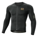 Cyklistický dres Diamond s dlhým rukávom, veľkosť XS – čierny
