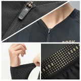 Cyklistický dres Diamond s dlhým rukávom, veľkosť XS – čierny 5
