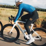 Lange Fleece-Radhose mit Träger und Polster, Größe S – schwarz 10