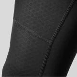 Lange Fleece-Radhose mit Träger und Polster, Größe S – schwarz 4