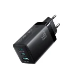 65 W-os GaN USB-A–USB-C fali töltő 100 W-os USB-C kábellel (1,2 m) – fekete 2