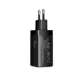 65 W-os GaN USB-A–USB-C fali töltő 100 W-os USB-C kábellel (1,2 m) – fekete 5
