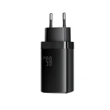 65 W-os GaN USB-A–USB-C fali töltő 100 W-os USB-C kábellel (1,2 m) – fekete 8