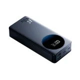 20 000 mAh-s USB-A és USB-C csatlakozóval ellátott hordozható akkumulátor 45 W-os teljesítménnyel és digitális kijelzővel – fekete 4