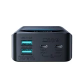 20 000 mAh-s USB-A és USB-C csatlakozóval ellátott hordozható akkumulátor 45 W-os teljesítménnyel és digitális kijelzővel – fekete 5