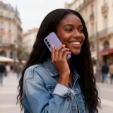 Samsung Galaxy S26 intelligens pénztárca tok - lila 10