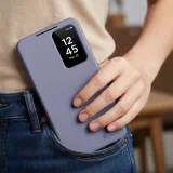 Samsung Galaxy S26 intelligens pénztárca tok - lila 4