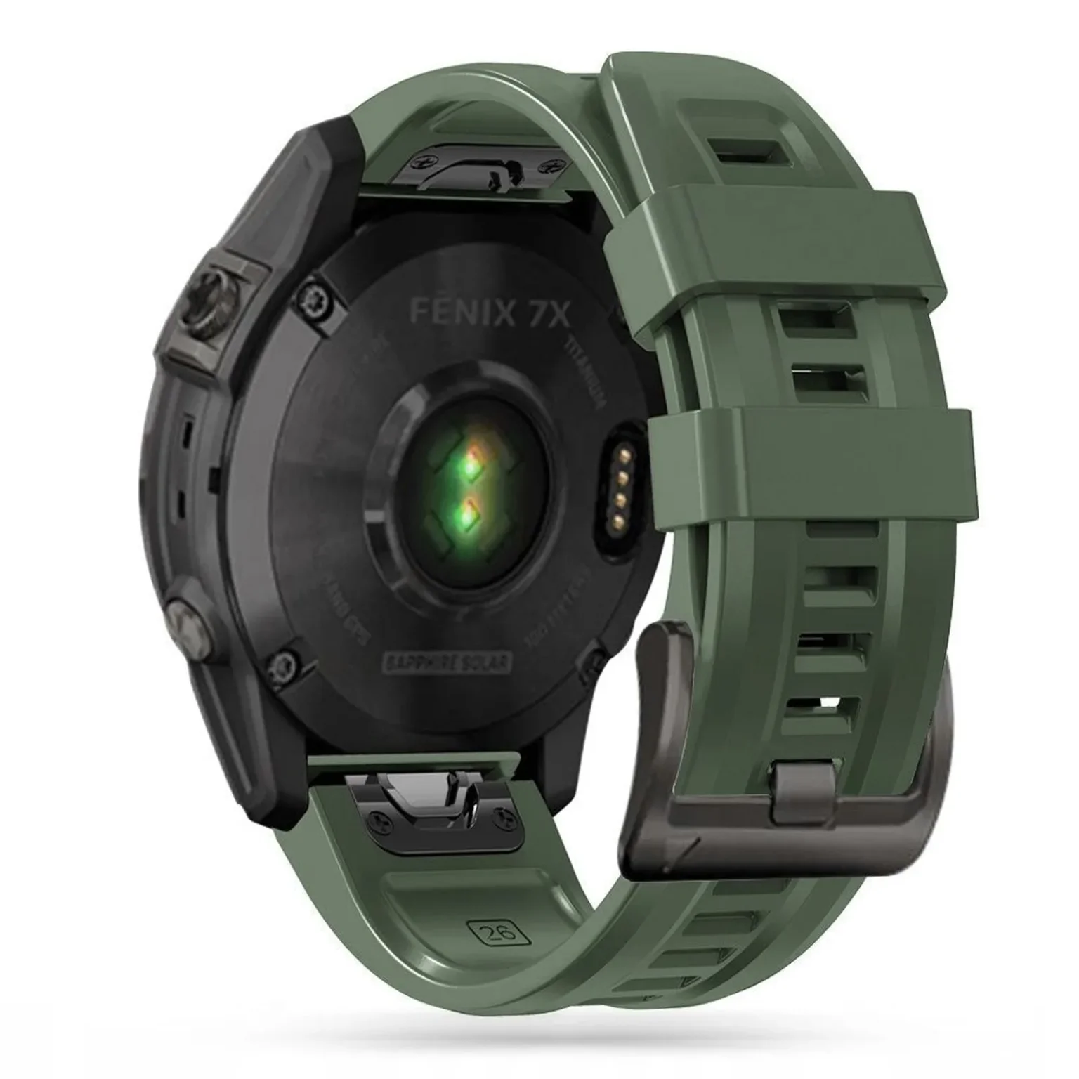 Garmin Fenix 5 / 6 / 6 Pro / 7 IconBand óraszíj – zöld