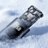 2 az 1-ben gumiabroncs-felfújó zseblámpával és 6000 mAh-s, 75 W-os powerbankkal – fekete 10