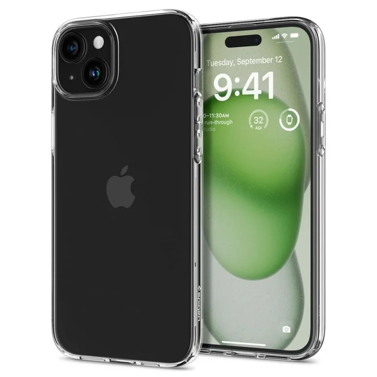 iPhone 15 Plus Liquid Crystal tok – átlátszó